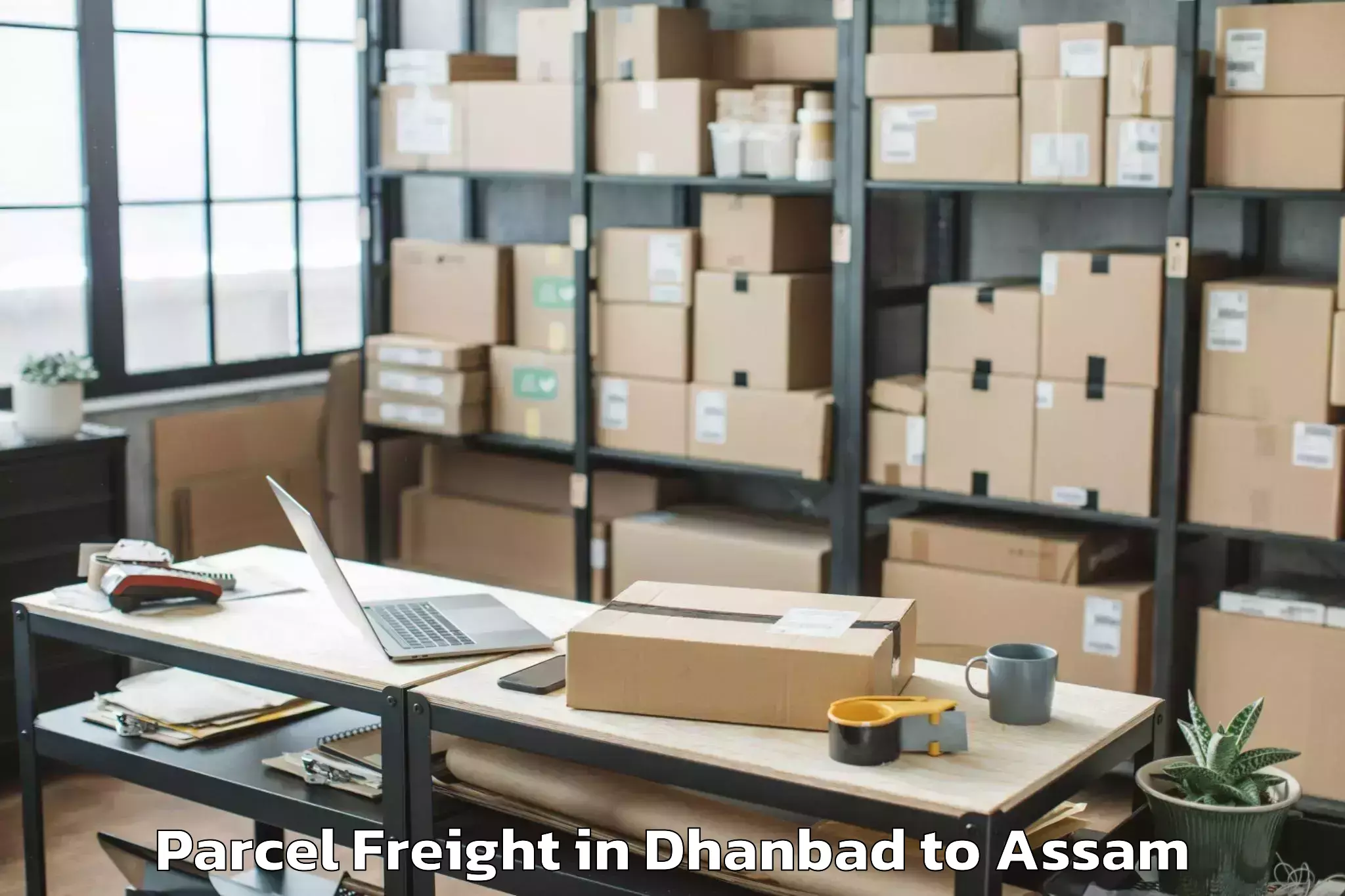 Book Dhanbad to Kokrajhar Parcel Freight Online